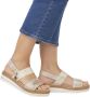 Remonte Metallic Zomer Sandaal met Witte Zool Multicolor Dames - Thumbnail 12