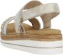 Remonte Metallic Zomer Sandaal met Witte Zool Multicolor Dames - Thumbnail 10