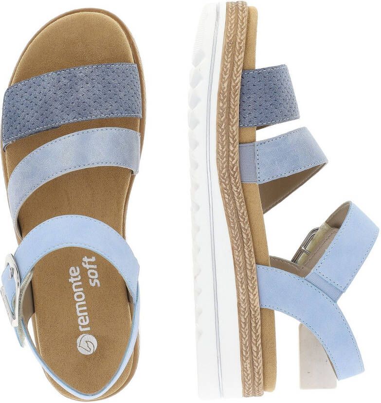 Remonte Sleehaksandaaltjes sleehak zomerschoenen sandalen in vegan verwerking