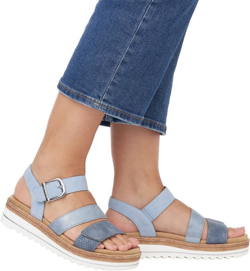 Remonte Sleehaksandaaltjes sleehak zomerschoenen sandalen in vegan verwerking