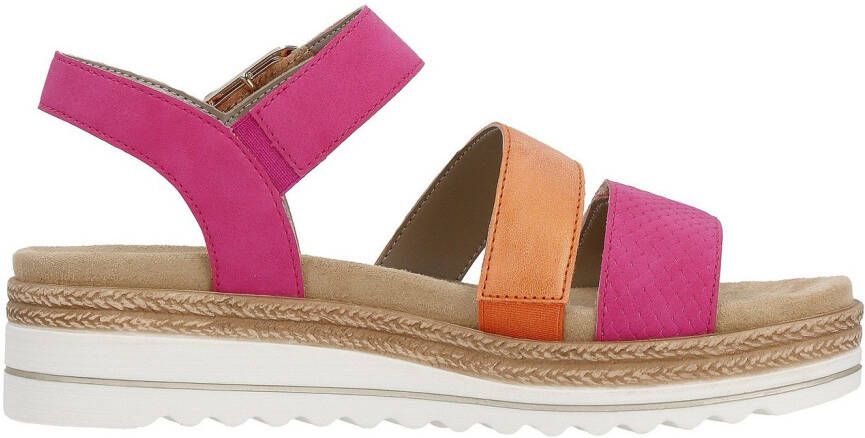 Remonte Sleehaksandaaltjes sleehak zomerschoenen sandalen in vegan verwerking