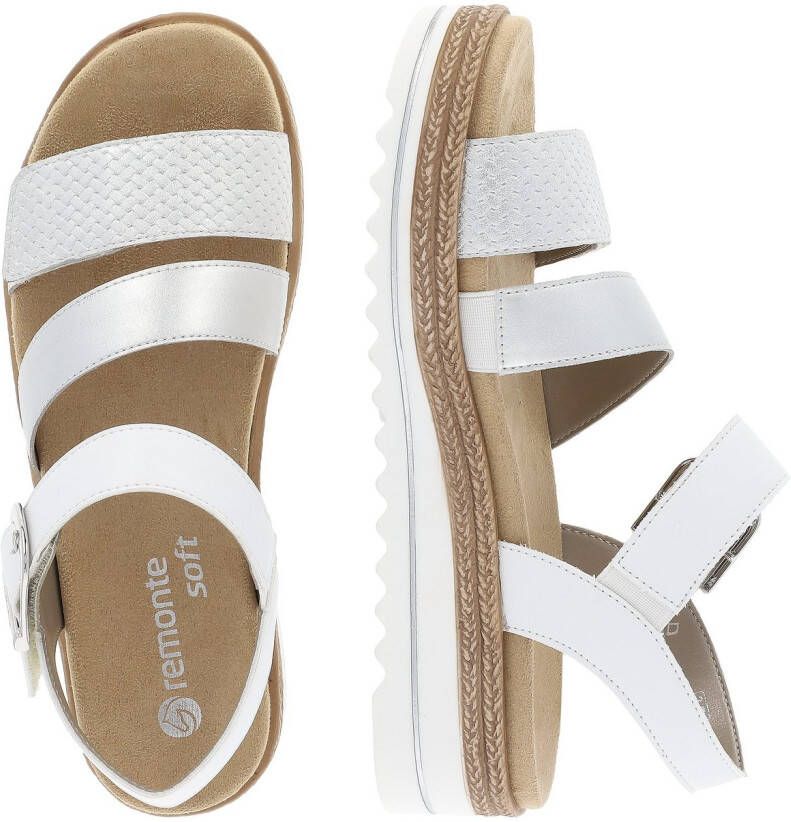 Remonte Sleehaksandaaltjes sleehak zomerschoenen sandalen in vegan verwerking