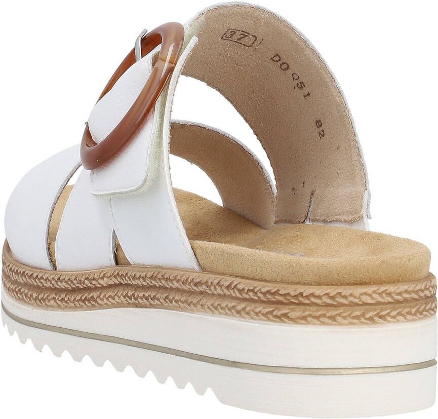 Remonte Slippers wedge heel summer shoe slippers with decorative buckle