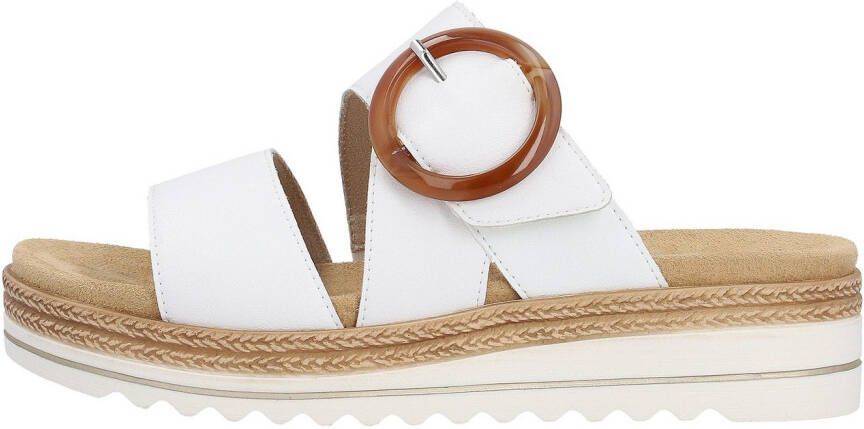 Remonte Slippers sleehak zomerschoen pantoffels met decoratieve gesp