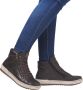 Remonte Veterschoenen platform lace-up ankle boots in crash look - Thumbnail 4