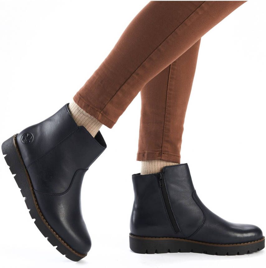 Rieker Boots zonder sluiting enkellaars casual laarzen basic laarzen met binnenrits