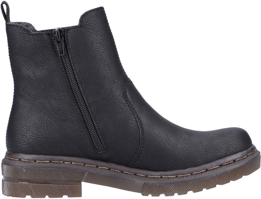 Rieker Chelsea-boots met logo-opschrift aan de stretchinzet