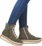 Rieker EVOLUTION Hoge veterschoenen plateaulaarsjes high top sneakers with two zippers - Thumbnail 4