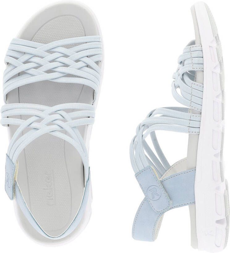 Rieker EVOLUTION Sandalen zomerschoen sandaal met elastische bandjes en klittenbandsluiting