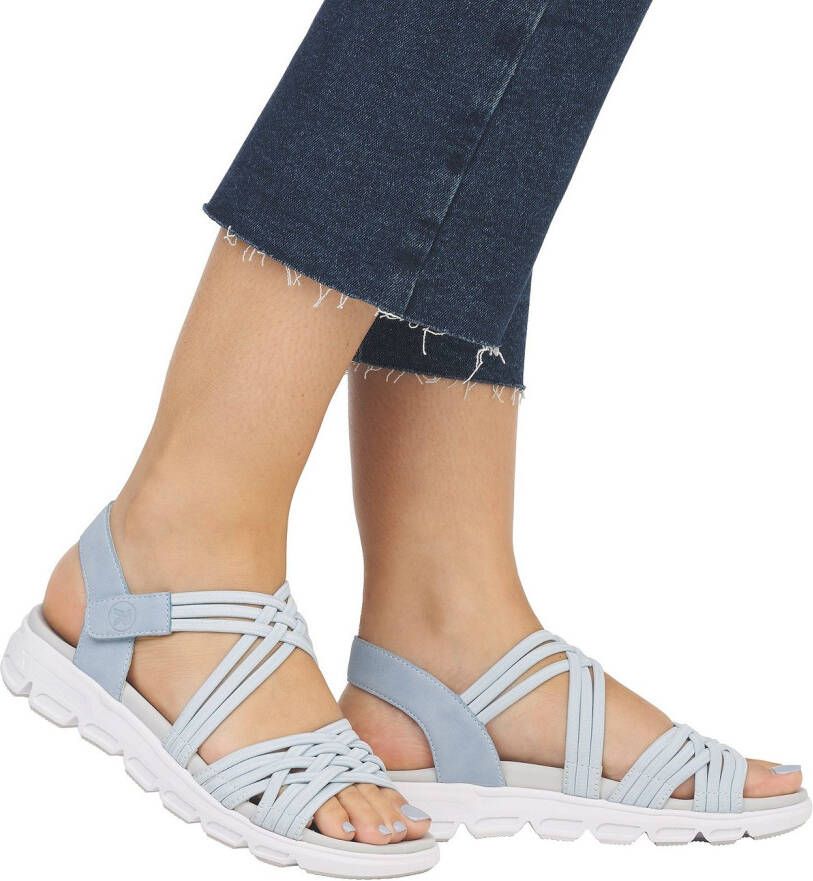 Rieker EVOLUTION Sandalen zomerschoen sandaal met elastische bandjes en klittenbandsluiting