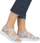 Rieker EVOLUTION Sandalen zomerschoen sandaal met elastische bandjes en klittenbandsluiting - Thumbnail 10