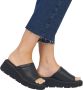 Rieker Zwarte Casual Open Muiltjes Dames Platte Sandalen Black Dames - Thumbnail 18