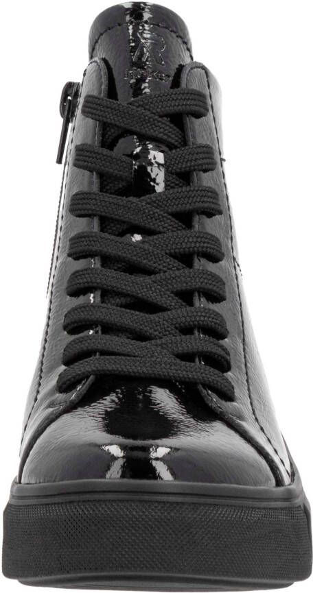 Rieker EVOLUTION Veterschoenen vrijetijdsschoen high top sneaker plateausneaker met rits