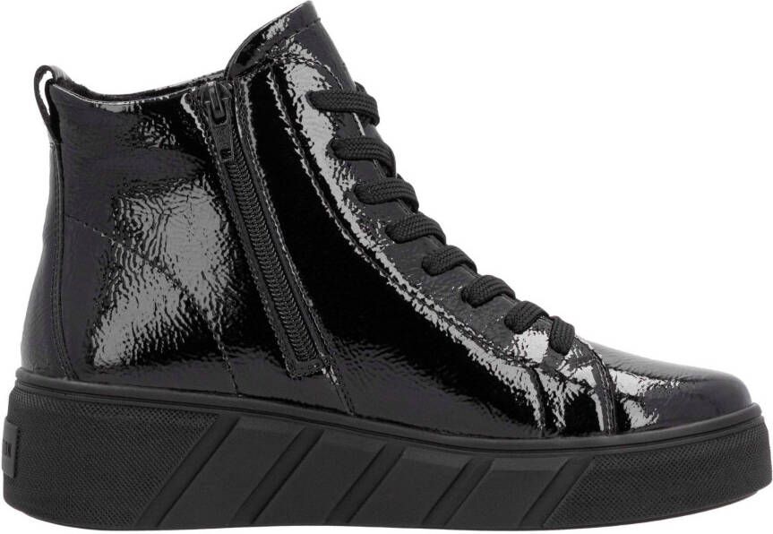 Rieker EVOLUTION Veterschoenen vrijetijdsschoen high top sneaker plateausneaker met rits