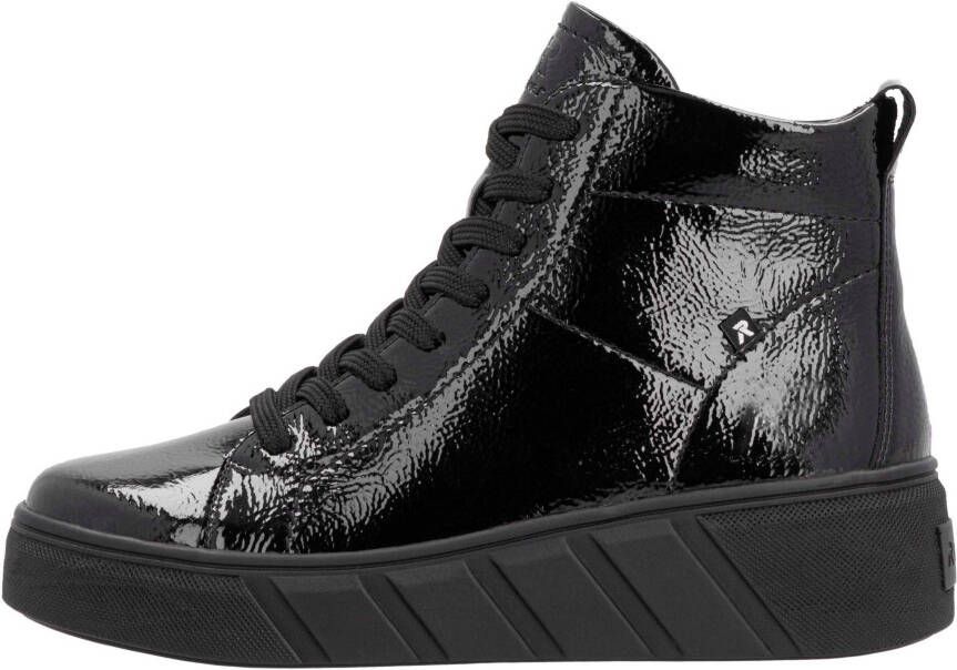 Rieker EVOLUTION Veterschoenen vrijetijdsschoen high top sneaker plateausneaker met rits