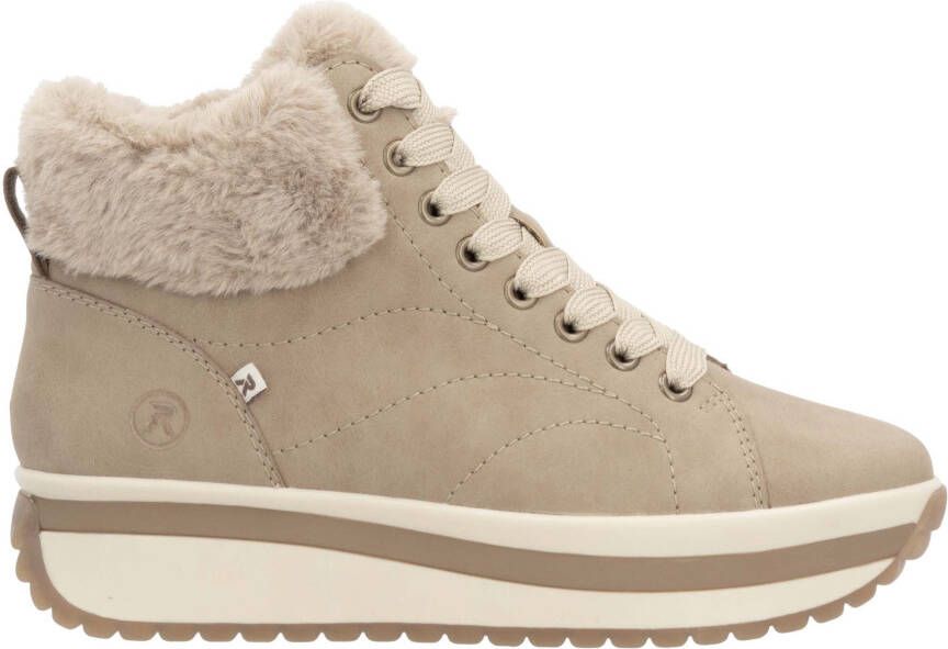 Rieker EVOLUTION Winterlaarzen Wedge sneakers plateaulaarzen met faux-bont kraag