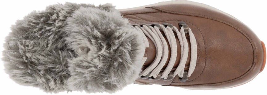 Rieker EVOLUTION Winterlaarzen Hightop sneakers veterschoenen winterlaarzen met lamswolvoering