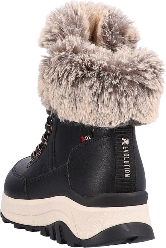 Rieker EVOLUTION Winterlaarzen Hightop sneakers veterschoenen winterlaarzen met lamswolvoering