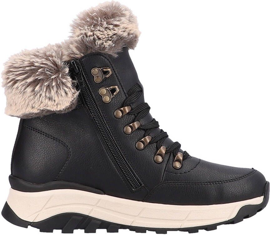 Rieker EVOLUTION Winterlaarzen Hightop sneakers veterschoenen winterlaarzen met lamswolvoering