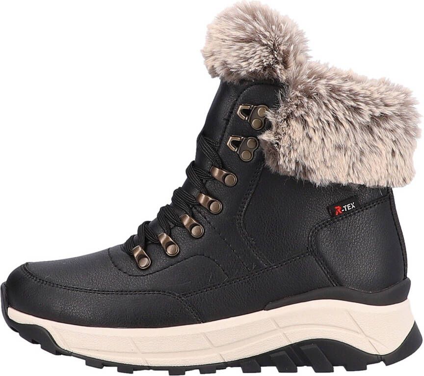 Rieker EVOLUTION Winterlaarzen Hightop sneakers veterschoenen winterlaarzen met lamswolvoering