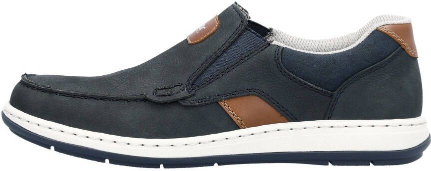 Rieker Instappers Moccasin loafer comfort schoen met elastische band voor goede pasvorm