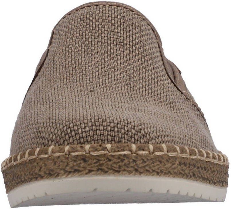 Rieker Espadrilles Slipper strand schoen zomerschoen met stretchinzetten