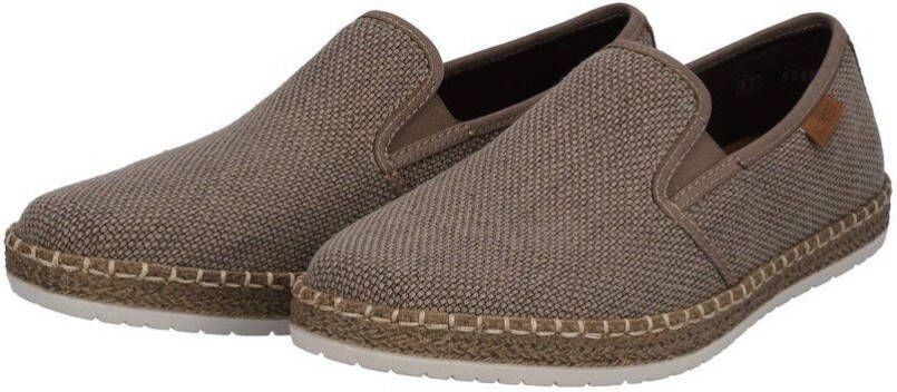 Rieker Espadrilles Slipper strand schoen zomerschoen met stretchinzetten