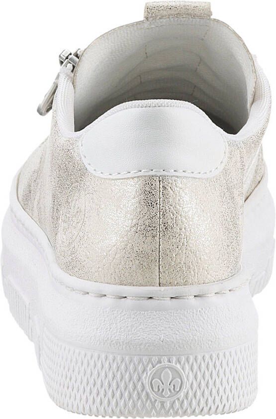 Rieker Plateausneakers Sneaker slip-on sneaker slipper met schachtvoering