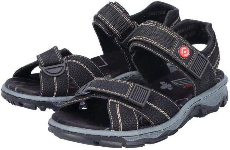 Rieker Sandalen zomerschoen outdoorschoen sleehak in trekkinglook