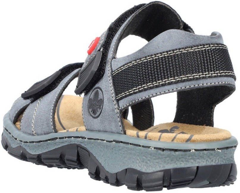 Rieker Sandalen zomerschoen outdoorschoen sleehak in trekkinglook