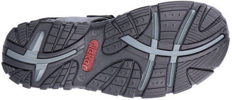 Rieker Sandalen zomerschoen outdoorschoen sleehak in trekkinglook