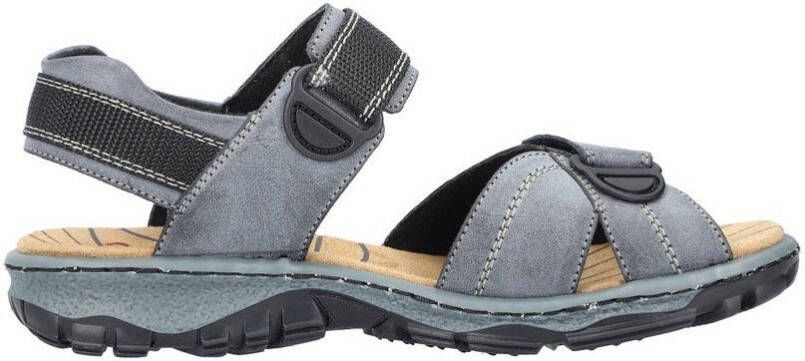 Rieker Sandalen zomerschoen outdoorschoen sleehak in trekkinglook