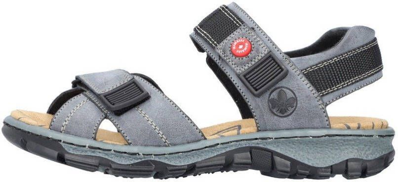 Rieker Sandalen zomerschoen outdoorschoen sleehak in trekkinglook