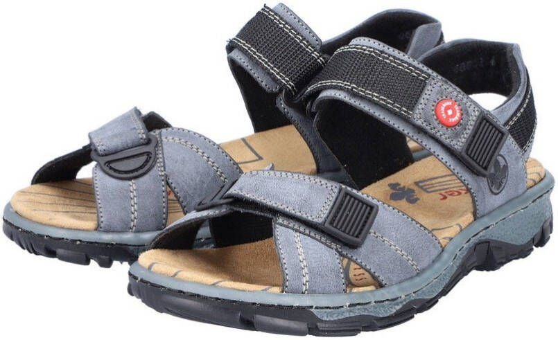 Rieker Sandalen zomerschoen outdoorschoen sleehak in trekkinglook