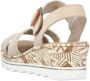 Rieker Beige Grafische Print Platform Sandaal Beige Dames - Thumbnail 9