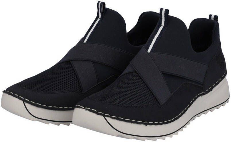 Rieker Slip-on sneakers met elastische riempjes