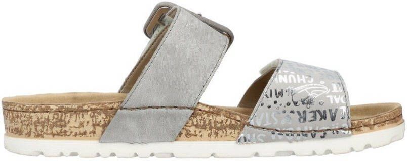 Rieker Slippers wedge heel summer shoe slippers with practical velcro strap