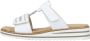 Rieker Witte Slipper met Leuk Motief White Dames - Thumbnail 12