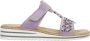 Rieker Lila Juweel Slipper voor Dames Purple Dames - Thumbnail 14