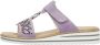 Rieker Lila Juweel Slipper voor Dames Purple Dames - Thumbnail 20