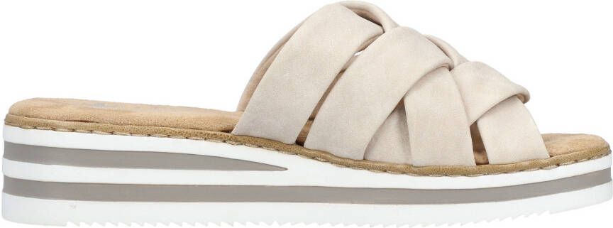 Rieker Slippers sleehak zomerschoen pantoffels met zachte binnenzool