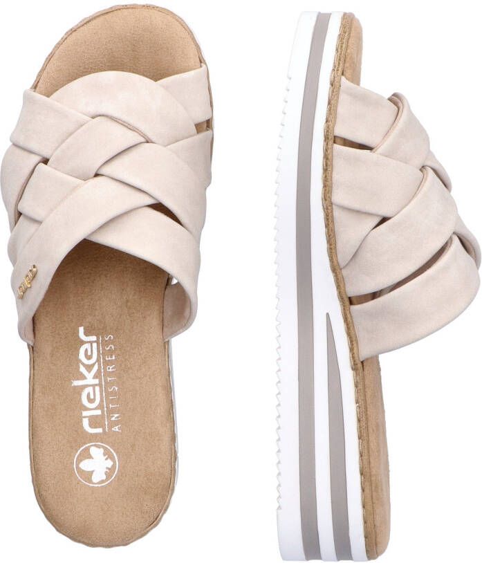 Rieker Slippers wedge heel summer shoe slippers with soft insole