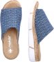 Rieker Slippers wig-hak zomerschoen slippers om in te stappen - Thumbnail 9