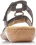 Rieker Zwarte Dames Slip-On Sandalen Black Dames - Thumbnail 13