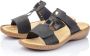 Rieker Zwarte Dames Slip-On Sandalen Black Dames - Thumbnail 15