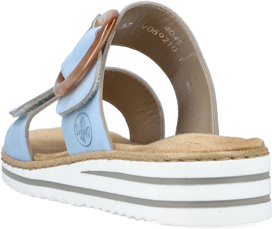 Rieker Slippers wedge heel summer shoe slippers with soft insole