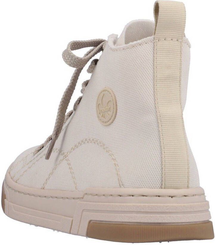 Rieker Sneakers high top sneaker vrijetijdsschoen veterschoen met rits