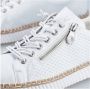 Rieker Witte Zomer Sneakers Elastische Veters White Dames - Thumbnail 15