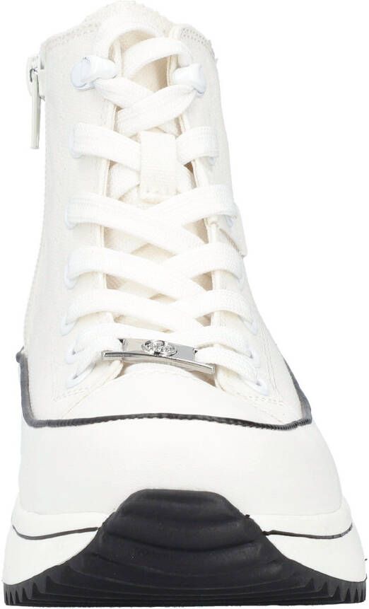 Rieker Sneakers plateau high top sneakers veterschoenen in vegan-verwerking