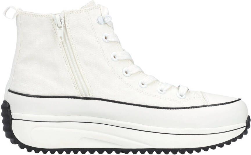 Rieker Sneakers plateau high top sneakers veterschoenen in vegan-verwerking